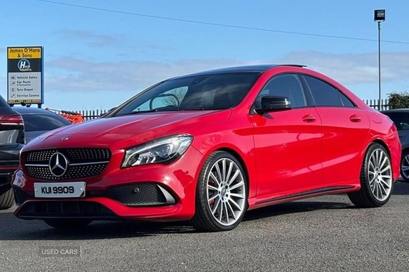 Used Mercedes CLA220 AMG line 177 HP (130 kW) 2017 Red Sedan