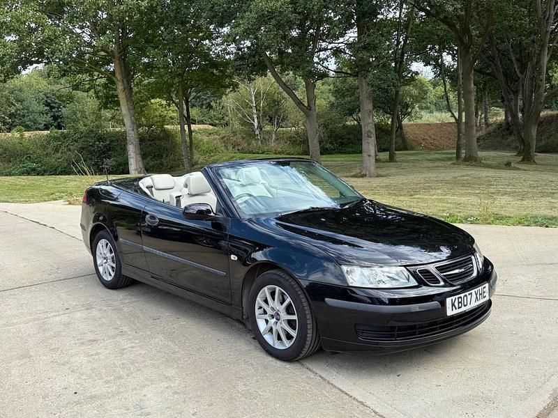 Black Used 2007 Saab 9-3 Cabriolet Linear Cabriolet | £6,995 (A bit pricey) - Image 1/4