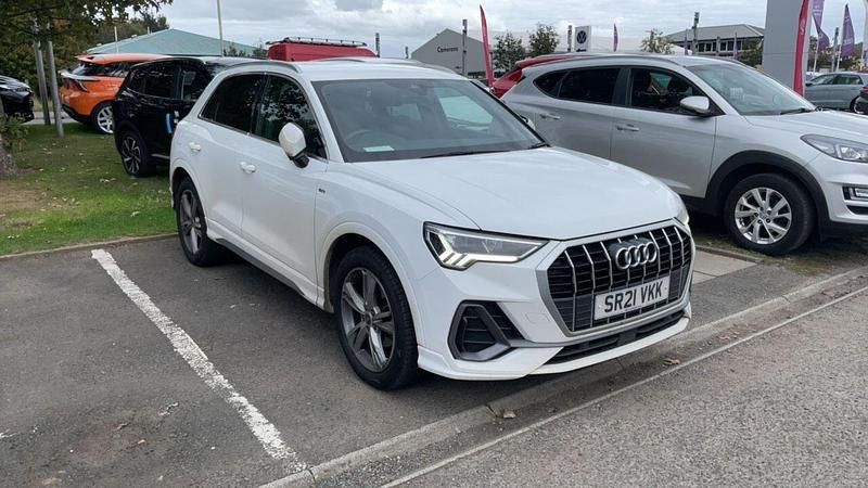 White Used 2021 Audi Q3 S-Line SUV | £18,495 (Fair price) - Image 1/4