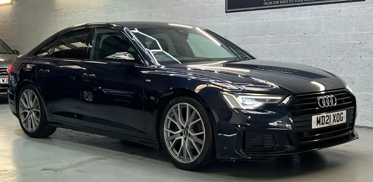 Used Audi A6 Black Edition 204 HP (150 kW) 2021 Blue Sedan