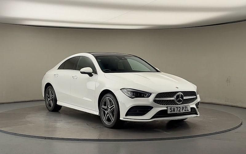 Polar white Used 2022 Mercedes CLA250e AMG Line Premium Plus Sedan | £25,500 (Fair price) - Image 1/4