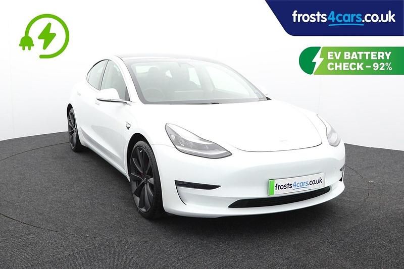 Used Tesla Model 3 Long Range AWD 377 kW (513 HP) 2020 White Sedan