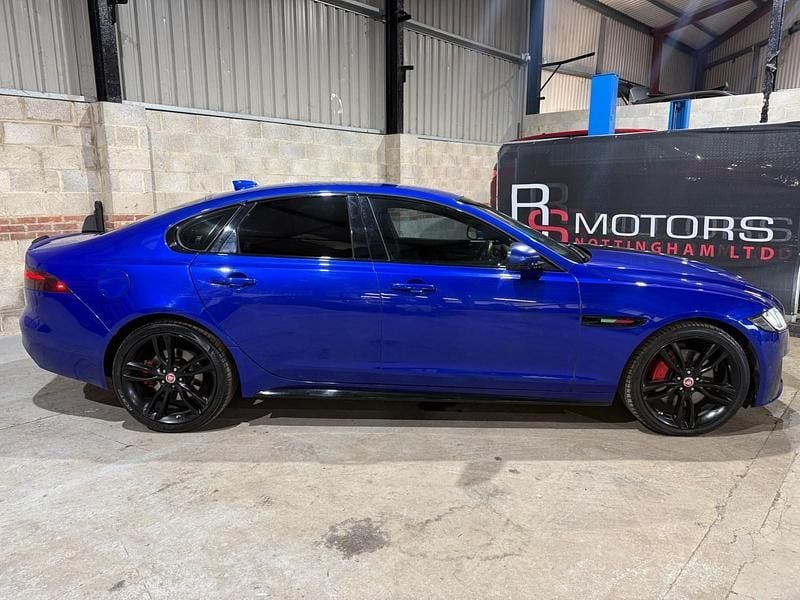Used Jaguar XF S 300 HP (220 kW) 2016 Blue Sedan