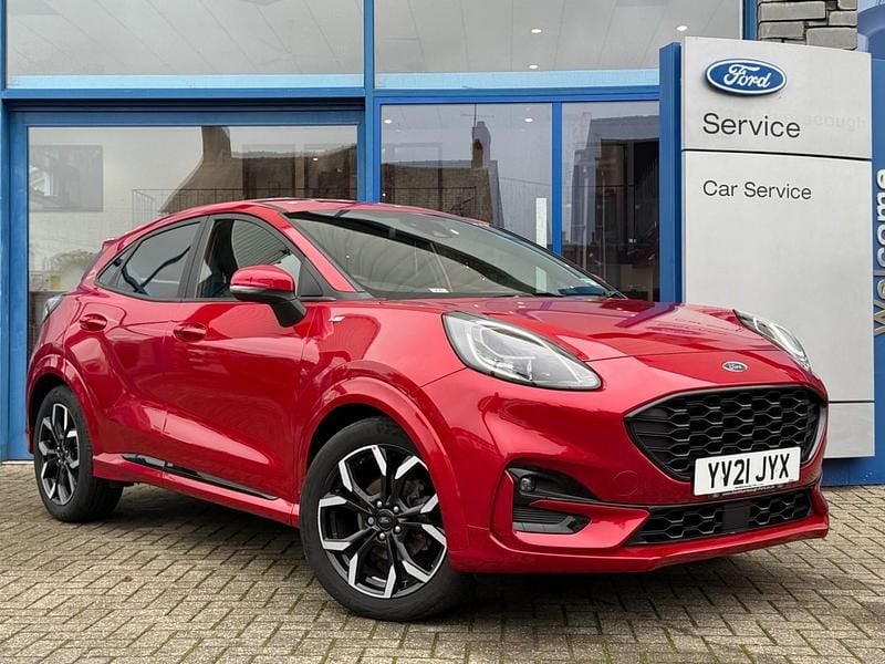 Red Used 2021 Ford Puma ST-Line X Hatchback | £15,495 (Fair price) - Image 1/4