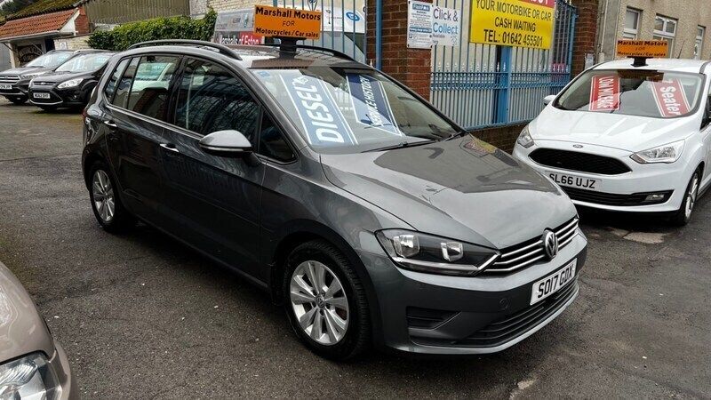 Grey Used 2017 VW Golf Sportsvan SE MPV | £8,499 (Good price) - Image 1/4