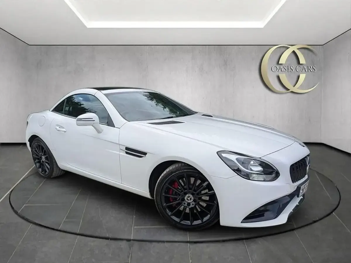 Used Mercedes SLC200 AMG line 2017 White Cabriolet