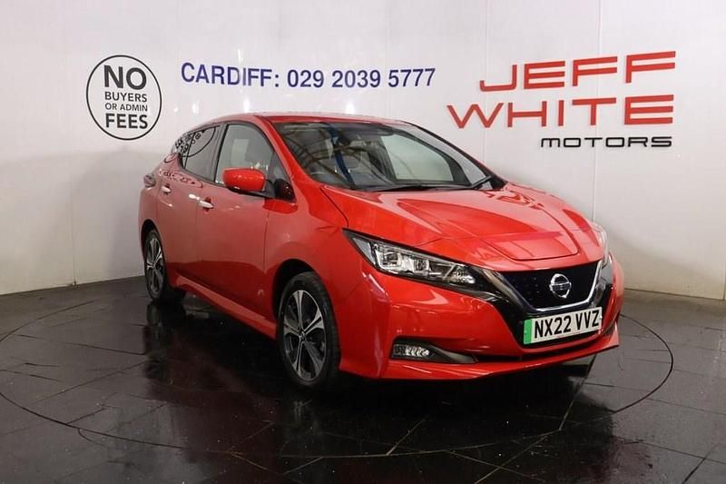 Red Used 2022 Nissan Leaf Tekna Hatchback | £13,988 (Fair price) - Image 1/4