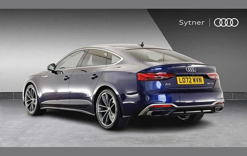 Used Audi A5 Sportback S-Line 161 HP (118 kW) 2022 Blue Hatchback
