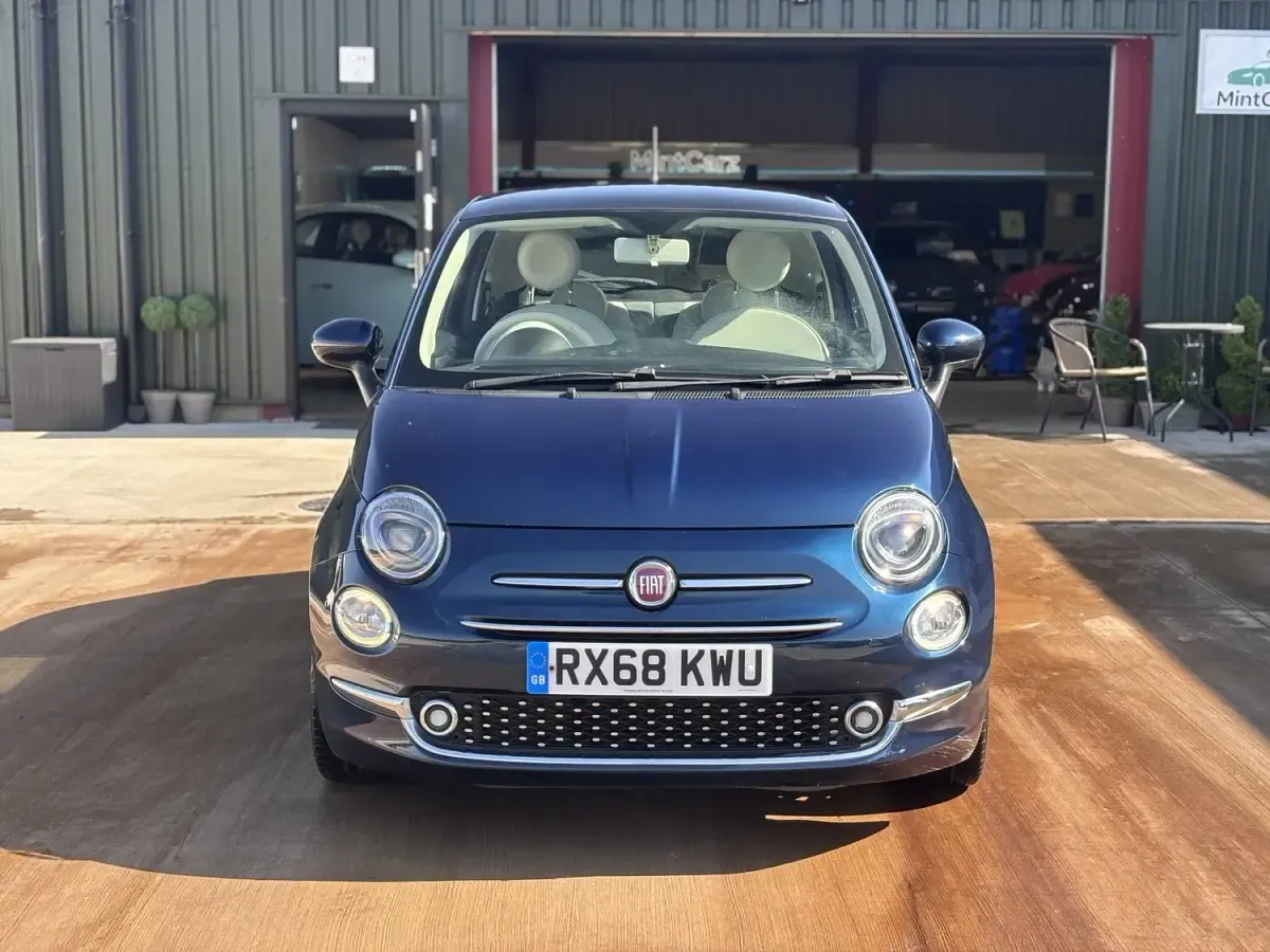 Used Fiat 500 Lounge 69 HP (50 kW) 2018 Blue Hatchback