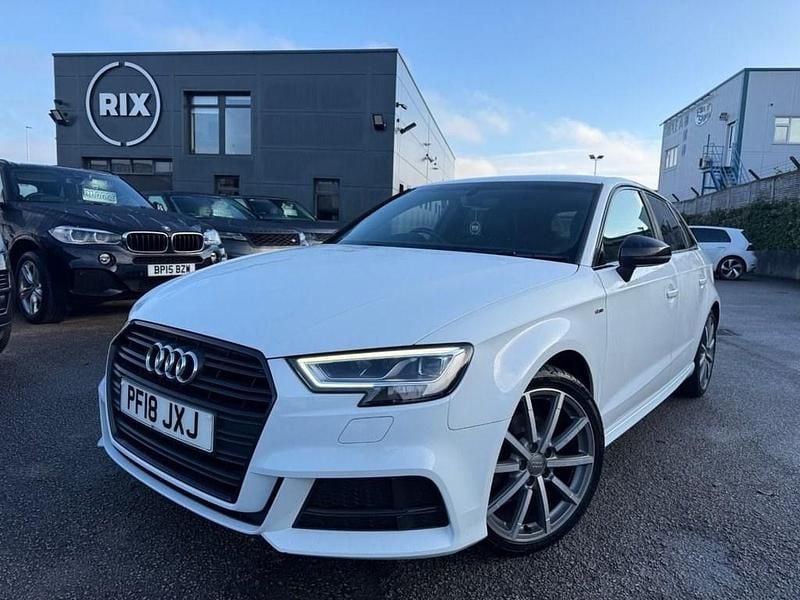 White Used 2018 Audi A3 Sportback Black Edition Hatchback | £14,350 (Fair price) - Image 1/4