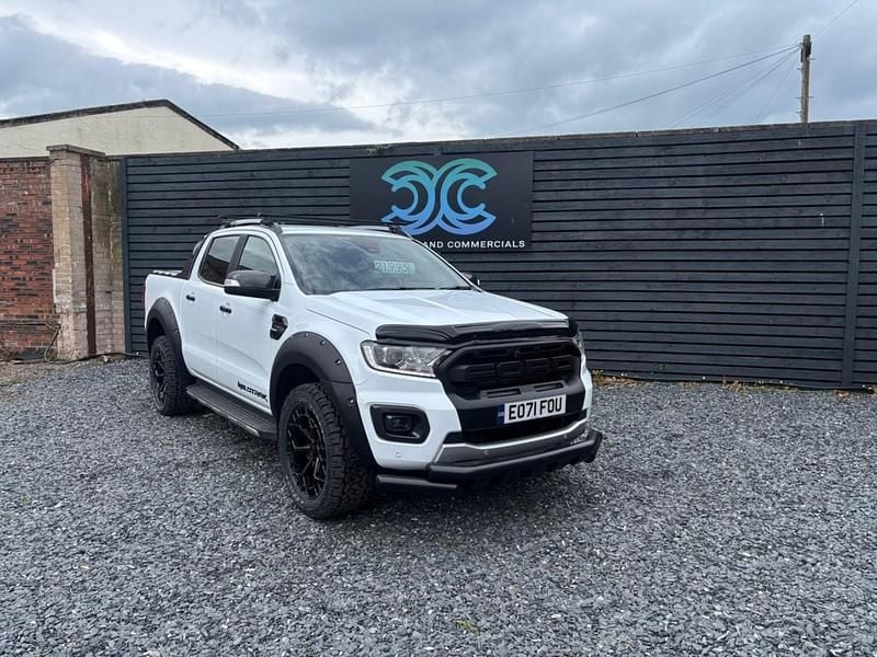 White Used 2021 Ford Ranger Wildtrack Pickup | £20,495 (Expensive) - Image 1/4