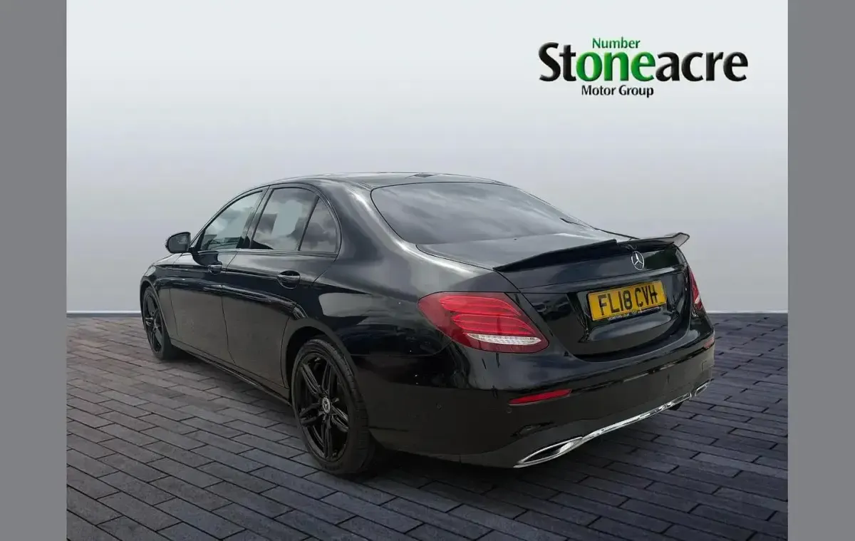 Used Mercedes E220 AMG line 191 HP (140 kW) 2018 Black Sedan