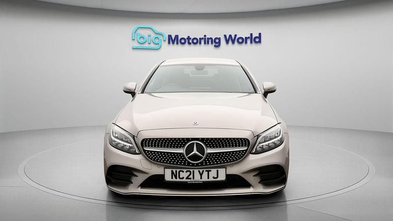 Used Mercedes C220 AMG line 191 HP (140 kW) 2021 Silver Coupe