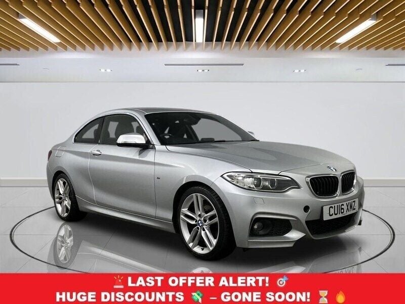 Silver Used 2016 BMW 220 M Sport Coupe | £12,899 (Fair price) - Image 1/3