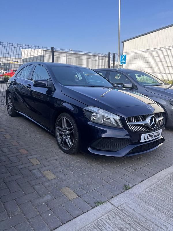 Used Mercedes A180 AMG line 2018 Blue Hatchback