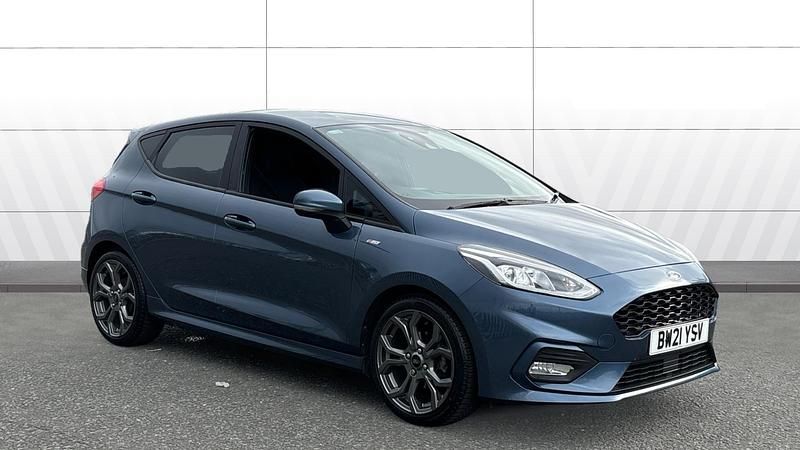 Blue Used 2021 Ford Fiesta ST-Line Hatchback | £11,892 (Fair price) - Image 1/4