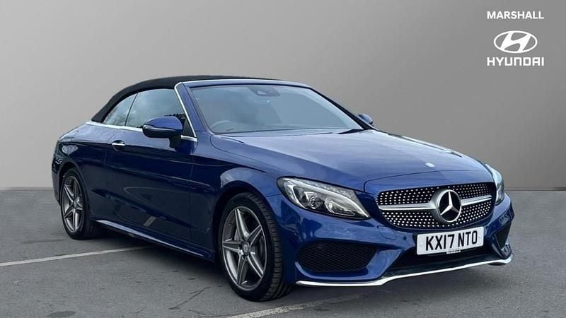 Blue Used 2017 Mercedes C250 AMG line Cabriolet | £15,741 (Fair price) - Image 1/4