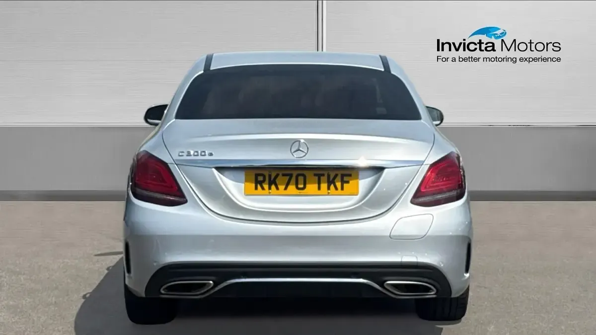 Used Mercedes C300e AMG line 320 HP (235 kW) 2020 Silver Sedan