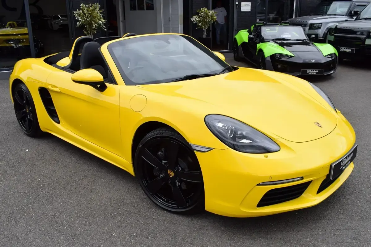 Used Porsche 718 Boxster 2017 Yellow Cabriolet