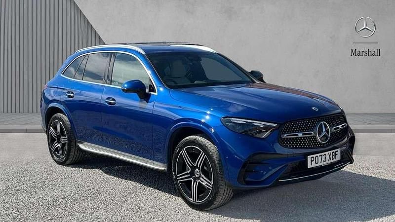 Spectral blue metallic Used 2023 Mercedes GLC300e AMG Line Premium SUV | £45,730 (Fair price) - Image 1/4