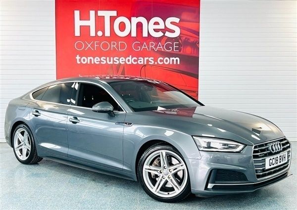 Grey Used 2018 Audi A5 Sportback S-Line Hatchback | £16,495 (Fair price) - Image 1/1