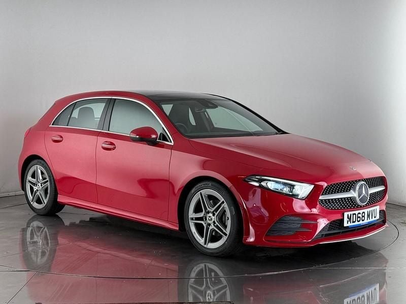 Used Mercedes A180 AMG Line Premium Plus 116 HP (85 kW) 2019 Red Hatchback