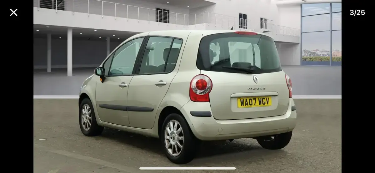 Used Renault Modus Privilege 112 HP (82 kW) 2007 Silver MPV