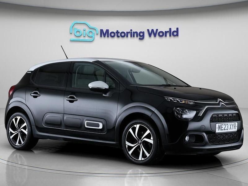 Black Used 2023 Citroën C3 PureTech Hatchback | £10,700 (Good price) - Image 1/4