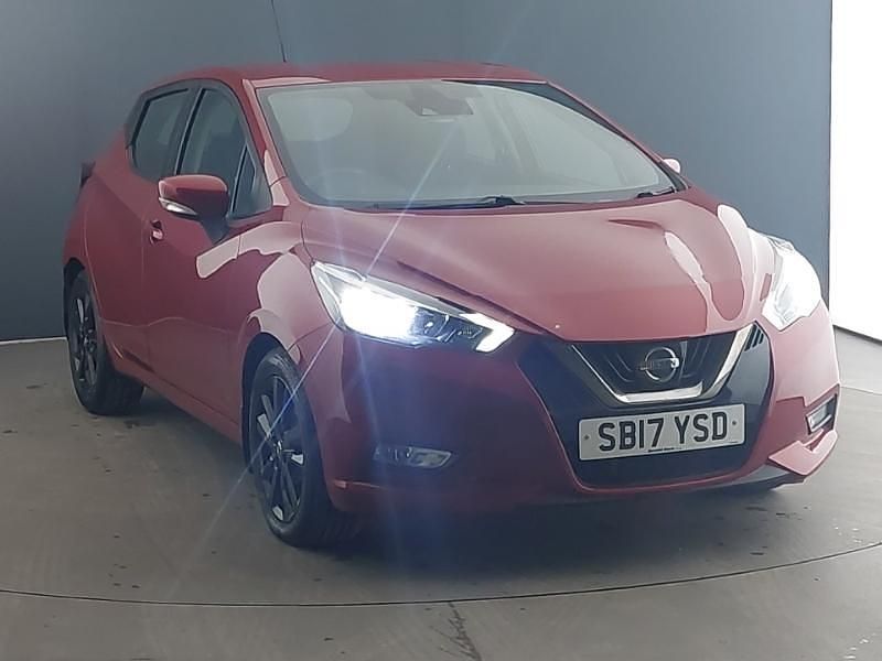 Red Used 2017 Nissan Micra Acenta Hatchback | £6,698 (Fair price) - Image 1/4