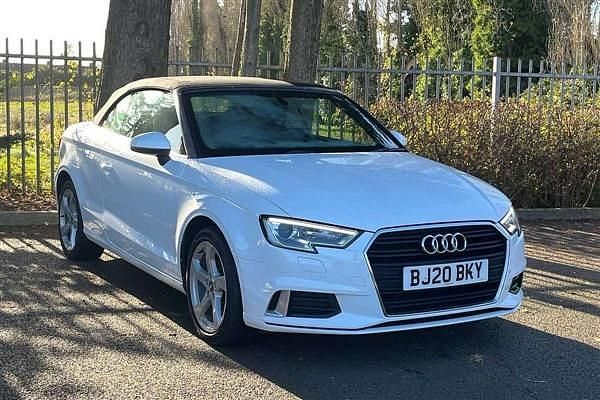 White Used 2020 Audi A3 Cabriolet Sport Cabriolet | £15,490 (Fair price) - Image 1/4