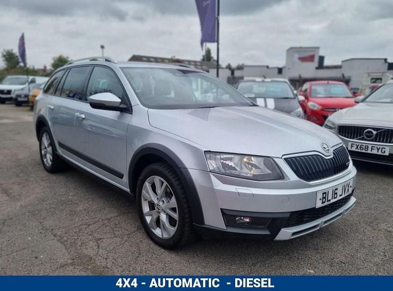 Silver Used 2016 Skoda Octavia Scout 4x4 Estate | £9,999 (Good price) - Image 1/4