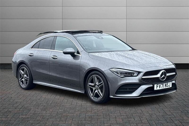 Mountain grey Used 2022 Mercedes CLA180 AMG Line Premium Plus Sedan | £24,746 (Fair price) - Image 1/4