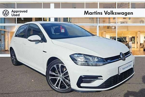 White Used 2019 VW Golf VII R-line Hatchback | £16,990 (Fair price) - Image 1/4