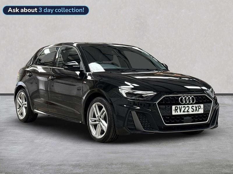 Black Used 2022 Audi A1 S-Line Hatchback | £18,530 (Fair price) - Image 1/4