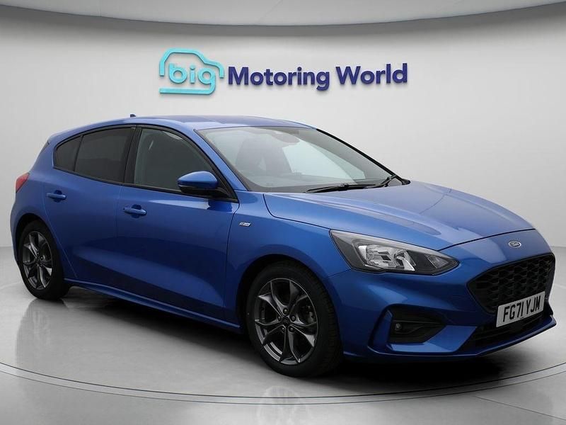 Blue Used 2021 Ford Focus ST-Line Hatchback | £13,000 (Super price) - Image 1/4