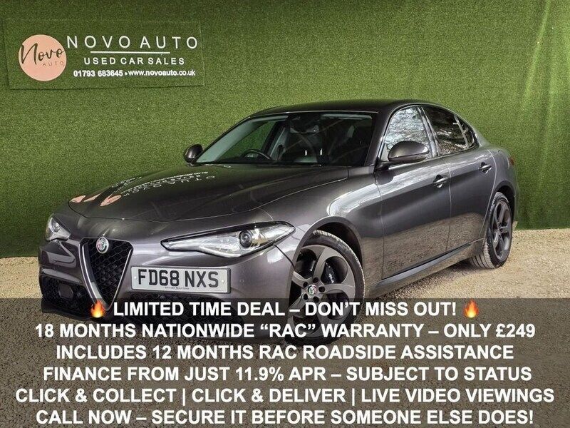 Grey Used 2018 Alfa Romeo Giulia Saloon Veloce Sedan | £13,190 (Fair price) - Image 1/4
