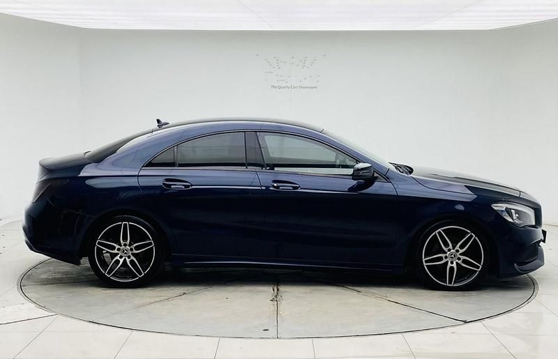 Used Mercedes CLA220 AMG line 177 HP (130 kW) 2018 Blue Sedan