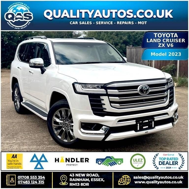 White Used 2023 Toyota Land Cruiser SUV | £89,995 (Expensive) - Image 1/4