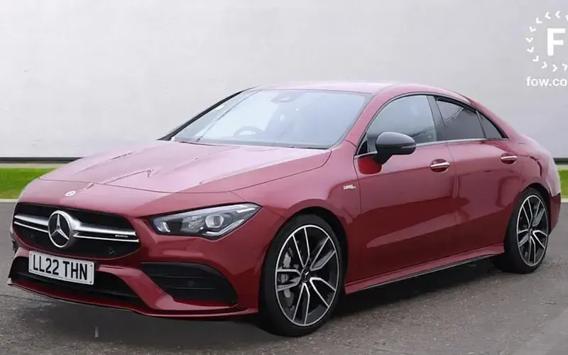 Used Mercedes CLA35 AMG Premium 306 HP (225 kW) 2022 Red Coupe