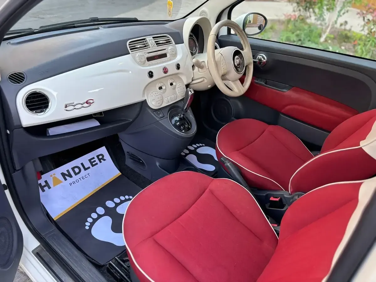 Used Fiat 500C Lounge 69 HP (50 kW) 2013 White Cabriolet