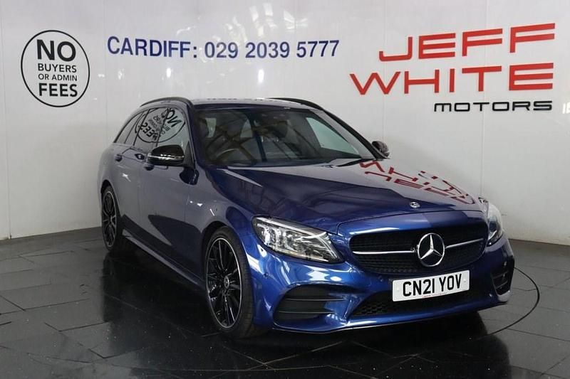 Blue Used 2021 Mercedes C220 AMG Line Premium Estate | £22,488 (Fair price) - Image 1/4