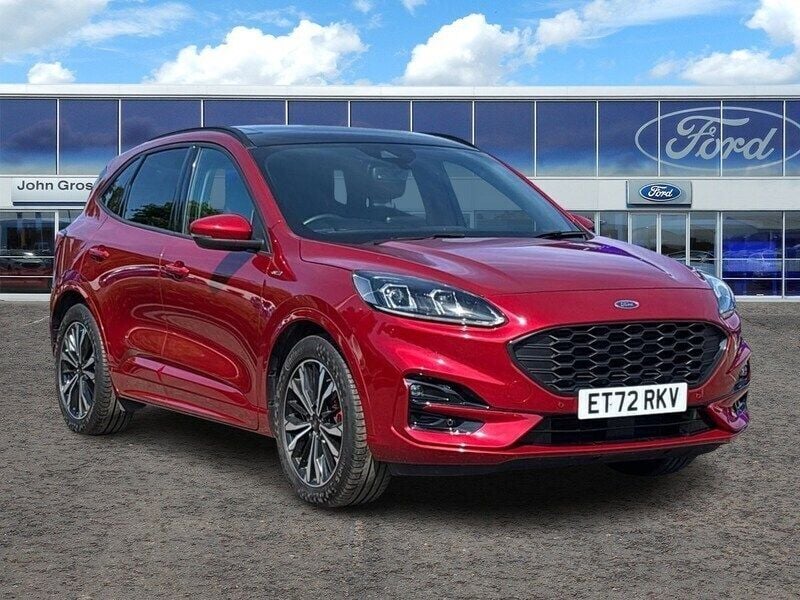 Red Used 2022 Ford Kuga ST-Line X SUV | £21,995 (Fair price) - Image 1/4