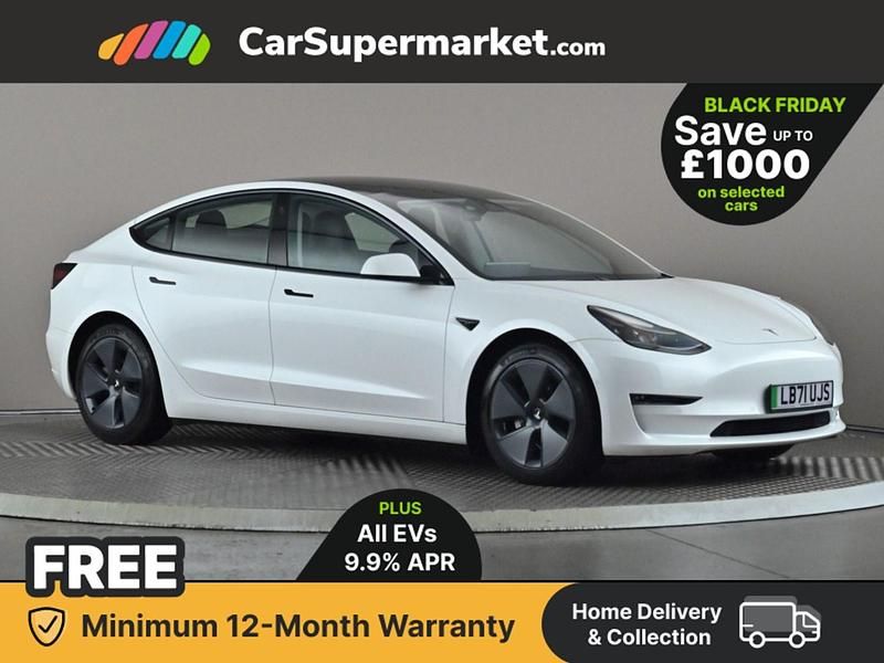 White Used 2021 Tesla Model 3 Long Range AWD Sedan | £22,497 (Fair price) - Image 1/4
