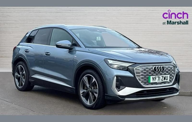 Used Audi Q4 e-tron S-Line 219 kW (299 HP) 2021 Blue SUV