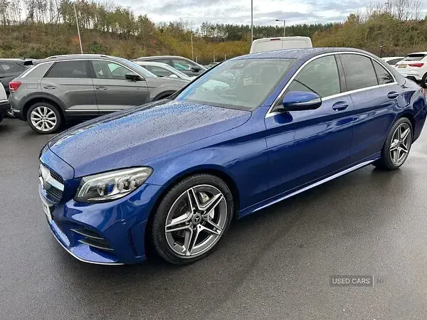 Used Mercedes C220 AMG line 2021 Blue Sedan