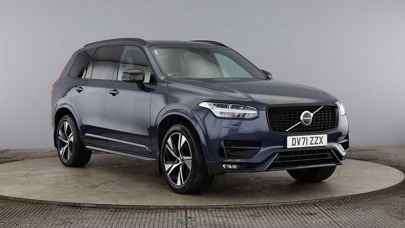 Denim blue Used 2021 Volvo XC90 R-Design SUV | £34,995 (Fair price) - Image 1/4