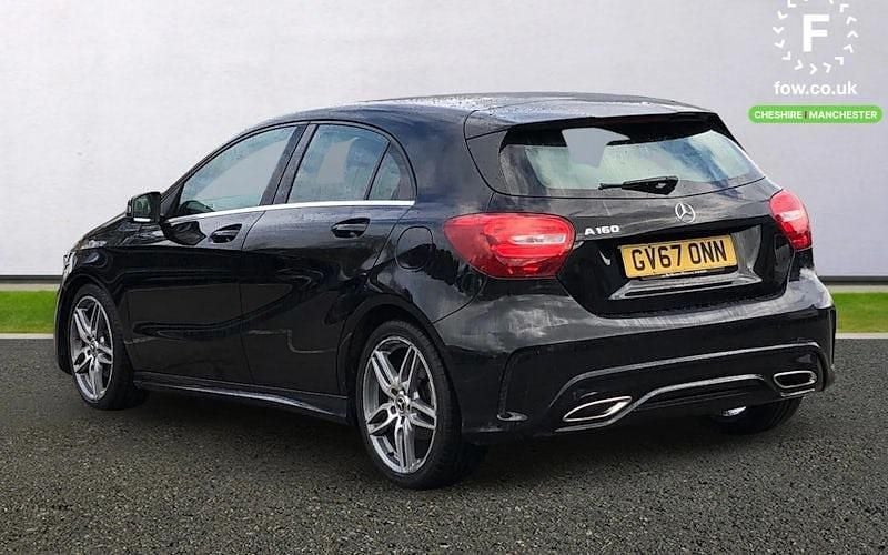 Used Mercedes A160 AMG line 102 HP (75 kW) 2018 Black Hatchback