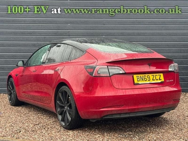 Used Tesla Model 3 Performance 461 kW (627 HP) 2019 Red Sedan