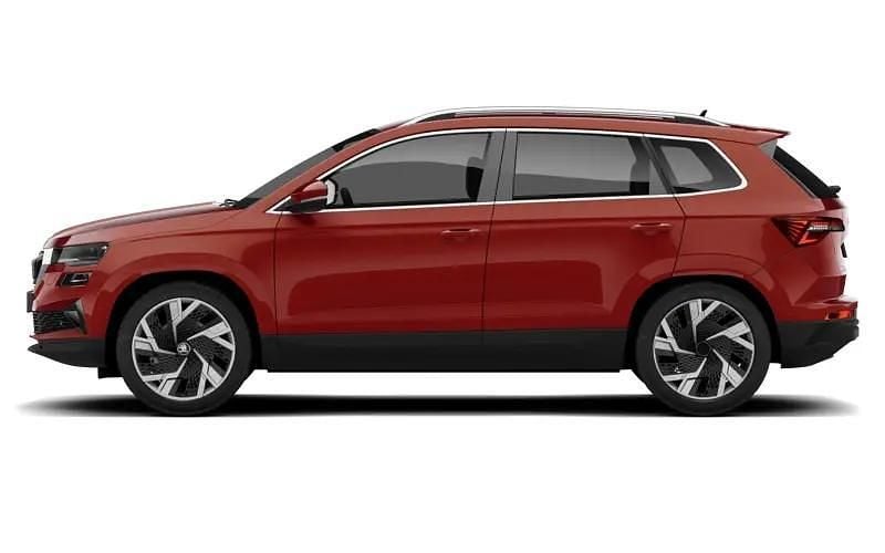 Velvet red metallic Used 2023 Skoda Karoq SportLine SUV | £27,400 (Fair price) - Image 1/1