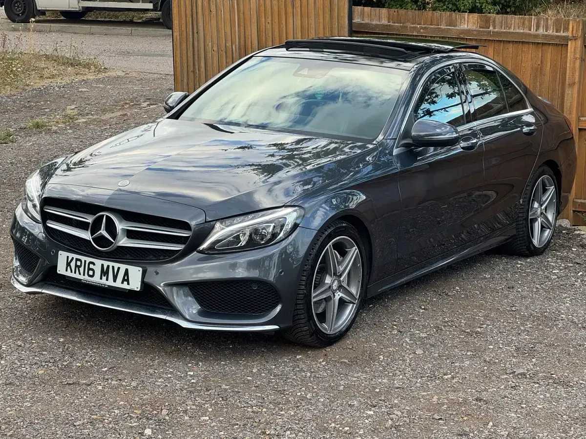 Used Mercedes C220 AMG Line Premium Plus 2016 Grey Sedan
